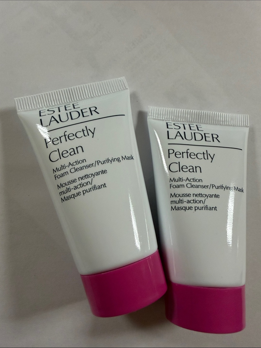 Estee Lauder Perfectly Clean Foam Cleanser - White Tube with Pink Cap